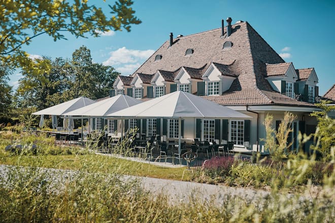 Villa Winzerpark, Winzerweg 5, 4123 Allschwil, Koch: Luc Nunninger. Gastgeber: Martial Kastner. 08.06.2022, Foto Lucia Hunziker