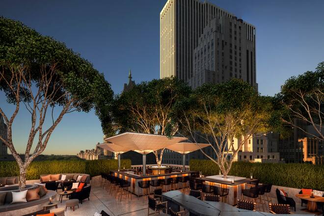 Aman New York, Garden Terrace, Aman, New York © HO