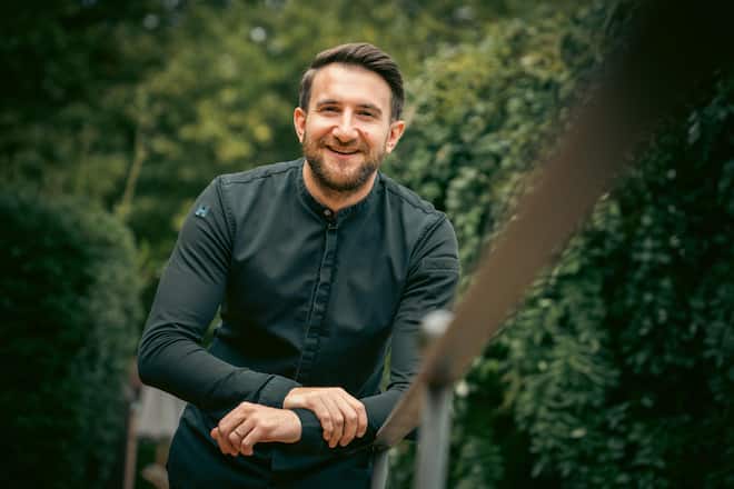 Chef Marco Campanella bei Rolf Fliegauf 2022