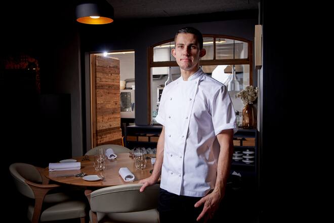 Savièse, le 24 septembre 2022, Gilles Varone au restaurant Gilles Varone © Sedrik Nemeth