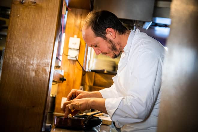 Mercedes EQS in Fribourg 2021: Nicolas Darnauguilhem Nicolas Darnauguilhem, «La Pinte des Mossettes» in Cerniat, FR.