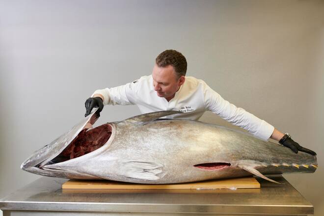 Mike Wehrle mit Bluefin Tuna