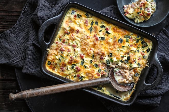 Rezept: Hörnli-Gemüse-Auflauf Rezept: Hörnli-Gemüse-Auflauf