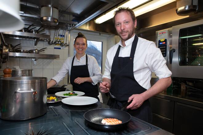 Küchenchef Andreas Heidenreich, Sous-Chefin Ines Bazzell