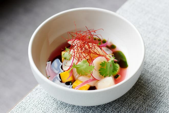 Paradegericht: Ceviche von der Jakobsmuschel.