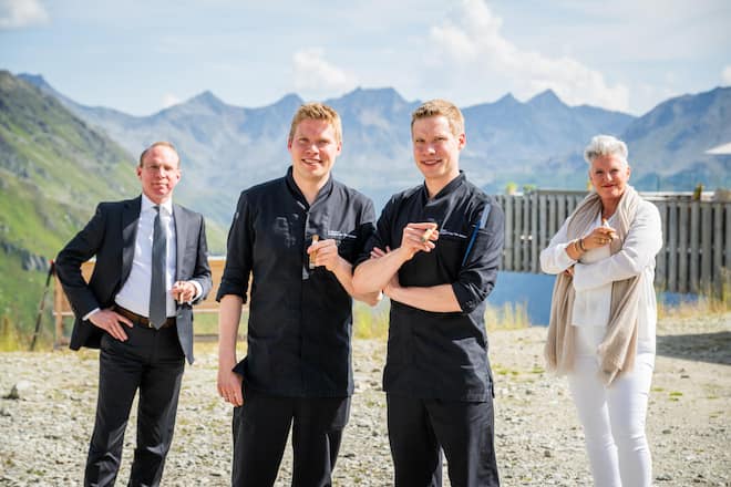 Chefs D.Sato und F.Toffalon kochen für Davidoff 2023