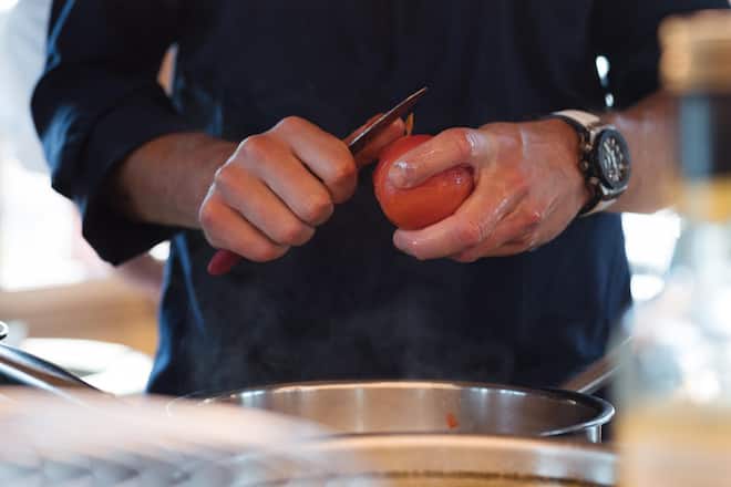 Kochkurs mit Silvio Germann - Mammertsberg, Freidorf TG - Böni tranchiert 2023 - Copyright Olivia Pulver