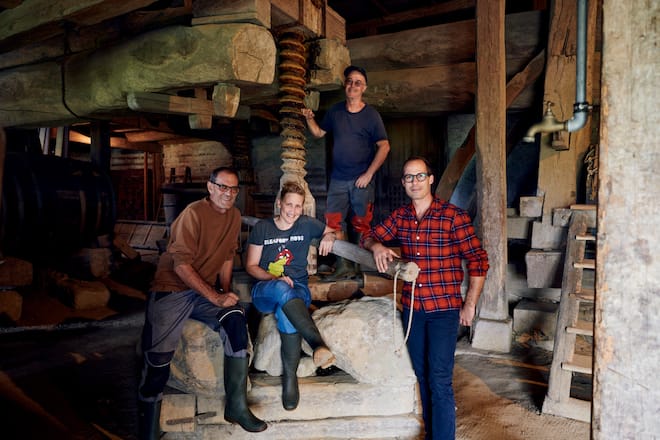 Team Weingut Bachtobel um Johnnes Meier