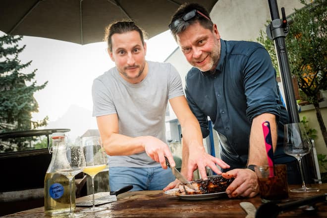 Grillparty bei Patrick Adank mit Geny Hess 2023