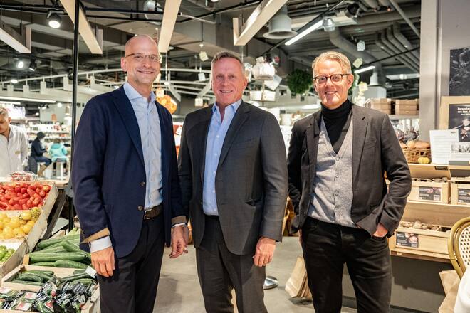 13.11.2023 - Caminada Mag - Jelmoli Food Market - Event - Patrick Heymann, CCO Edelweiss Air, evt. mit Bernd Bauer (CEO) & Thomas Passen