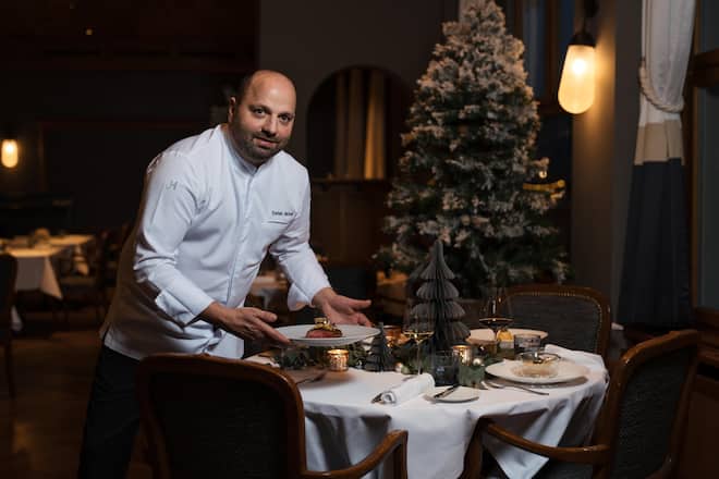 Weihnachtsmenue von Stefan Jaeckel, Storchen Zuerich - November 2023 - Copyright Olivia Pulver
