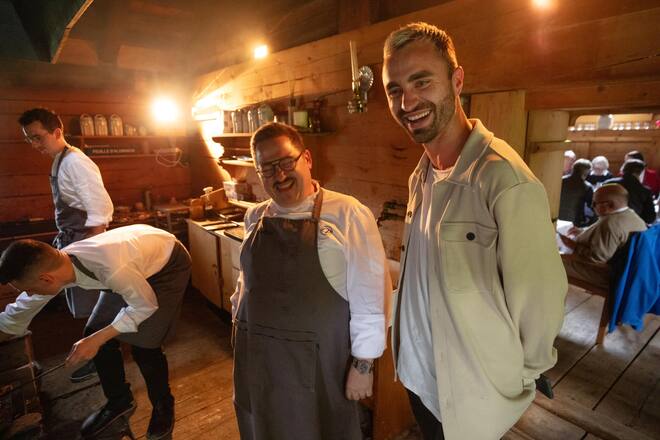 Benoît Carcenat mit Silvio Germann