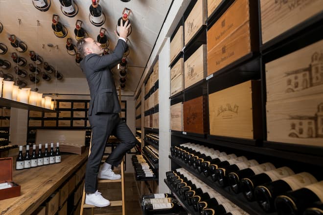 Hotel Einstein, St. Gallen; 29.08.2024 Weinkeller Loris Lenzo, Sommelier