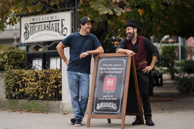 Butcher's Table Zürich -Mitinhaber Lucas Oechslin (LUMA Delikatessen) und Mario Pappa (Metzger) - 24. Oktober 2024 - Copyright Olivia Pulver- 24. Oktober 2024 - Copyright Olivia Pulver