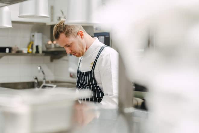 Dario Moresco, Chefkoch - Orsini - Mandarin Oriental Savoy Zurich - Hotel des Jahres 2025 - Sommer 2024 - Copyright Olivia Pulver