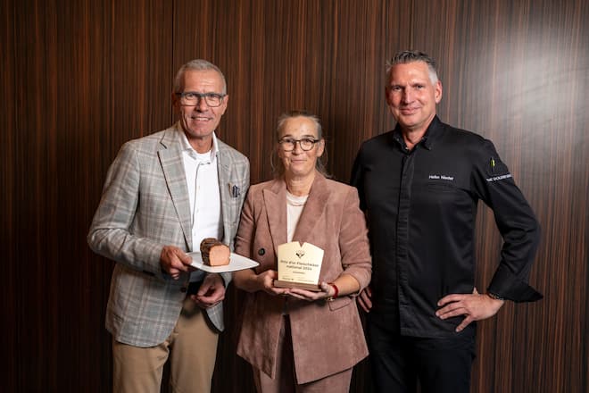 Rix D'or Fleischkaese, im Dolder Grand, Gewinner Marcel und Therese Kraus mit Heiko Nieder