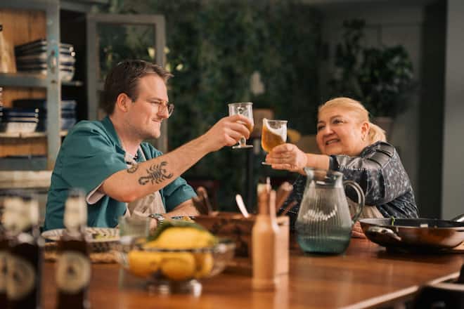 Birra Moretti Event in Zürich mit Pasta-Nonna Nunzia Caputo aus Bari, Noah Bachofen und Nico Franzoni