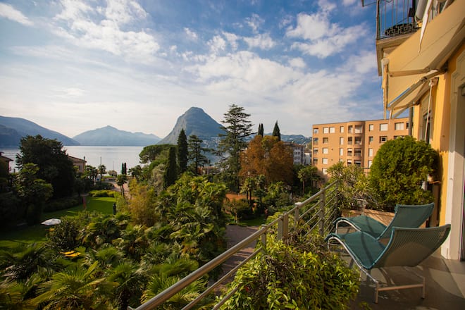7.5 Junior Suite excutive, Zimmer und Suiten, Villa Castagnola, Lugano © HO