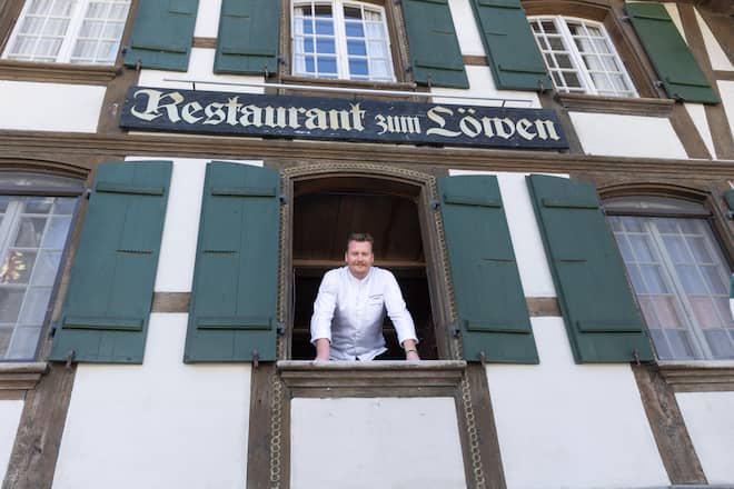 Jonas Ingold, Restaurant Zum Löwen in Messen Jonas Ingold Fotografiert am 11.04.2025