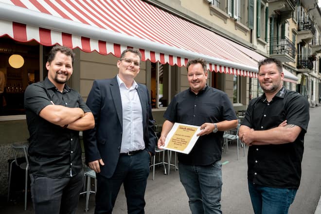 Wetli Brüder (v.l.): Adrian, Kaspar jun., Florian, Matthias Wetli