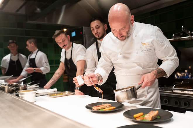 Serata Bollito Misto, im Restaurant La Reserve, Eden au Lac, Belico, Bollito Grigliato