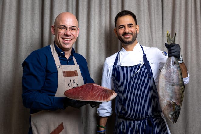 Dry Aged Fish im Hönggerhof Fotografiert am 30.10.2025 Gastgeber Pietro Prestito und Küchenchef Andrea Mocci