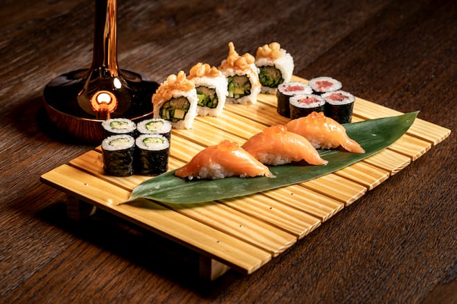 Hotel Adula Flims, allerlei Sushis