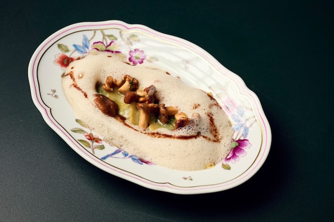 Mezzaluna â Spinat â Pfifferlinge