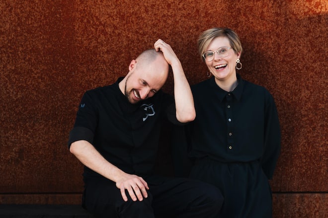 Restaurant Ox'n Schenkon - Sebastian Rensing, Küchenchef - Katharina Käser, Partnerin + Gastgeberin - 8.2.2022 - Copyright Olivia Pulver