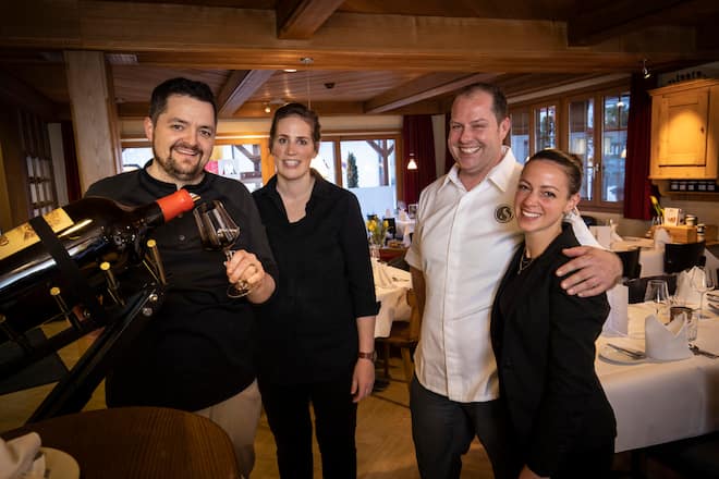4 Hand Dinner Alpenblick Adelboden Björn Inniger und Stefan Bader