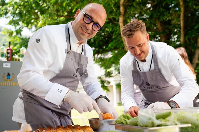Laurent Eperon, Maximilian Müller, Baur au Lac - Gault&Millau Garden Party - Sonntag, 15. August 2021 - Copyright Olivia Pulver