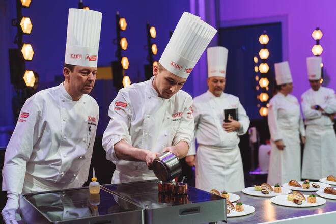 Shaun rollier, Hotel Restaurant Valrose, Rougemont - KADI - Goldener Koch 2023 Halbfinale - Trafo Baden - Jan 2023 - Copyright Olivia Pulver