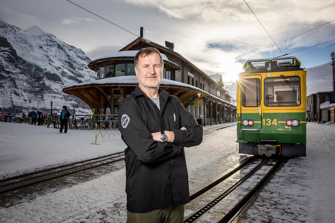 Gerhard Moser Kleine Scheidegg .Aufgenommen im Februar 2023. ©David Birri