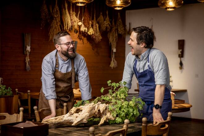 4-Hand-Dinner mit Chefs Benedikt Voss, Kräuterhotel Rigi und Carlos Navarro, Rest. Rechberg1837, Zürich