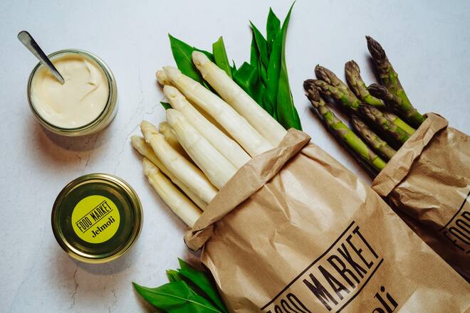 Spargeln von Caspar Ruetz im Jelmoli in Zürich