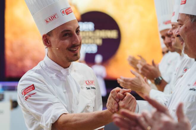 Daniele Angelosanto, Restaurant de l'Hotel de Ville Crissier - KADI - Goldener Koch 2023 Halbfinale - Trafo Baden - Jan 2023 - Copyright Olivia Pulver