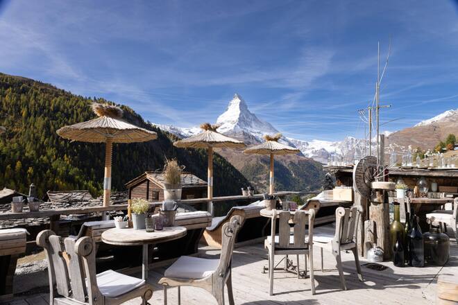 Chez Vroni, Restaurant im Sommer