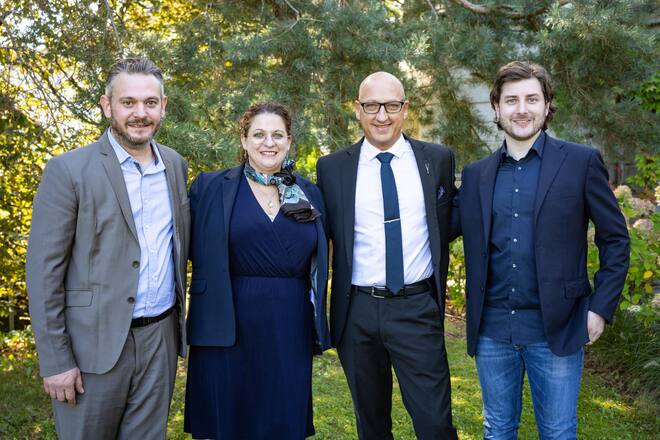 25.09.2023 - Koch des Jahres (v.l.n.r.) Grégory Halgand, Audrey Feutren, Esteban Valle Trujillo, Ilario Colombo Zefinetti.