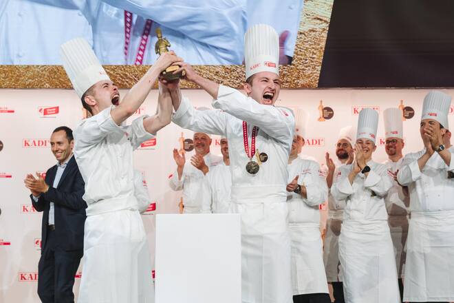 Gabriel Lopez & Shaun Rollier, Benoît Carcenat, Hotel Restaurant Valrose, Rougement - 1. Platz - Finale Der Goldene Koch 2023 - KADI - 06/2023 - Copyright Olivia Pulver
