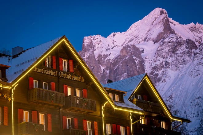 Romantik Hotel Schweizerhof Schmitte. Aufgenommen im Januar 2024 ©David Birri