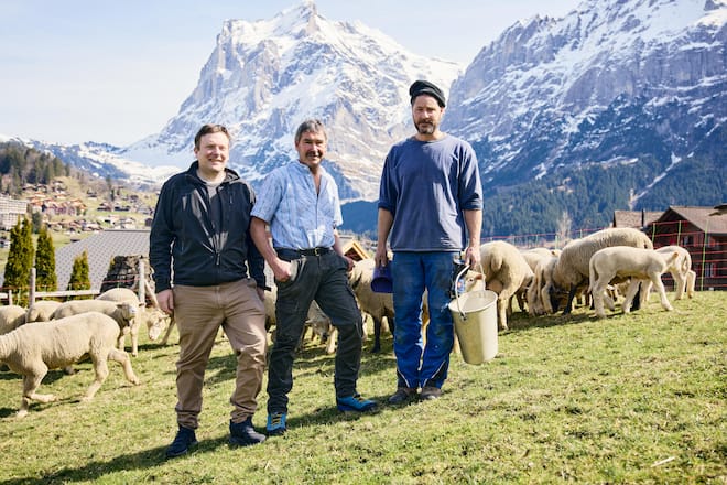 Marco Böhler, Rolf Bohren und Hermann Wyss, Grindelwald