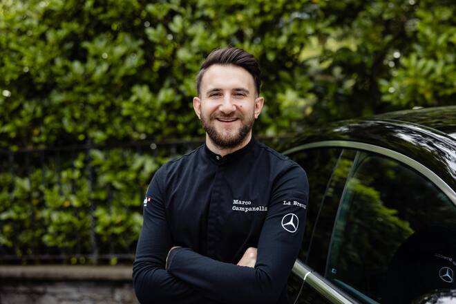 Marco Campanella, Mercedes-Benz Ausfahrt mit kulinarischer Begleitung von Marco Campanella, 08. Juni 2024, Hotel Eden Roc in Ascona, Copyright Roy Matter