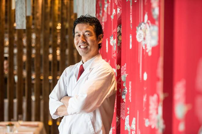 Chef Restaurant Megu Tsutomu Kugota auch Tom genannt.