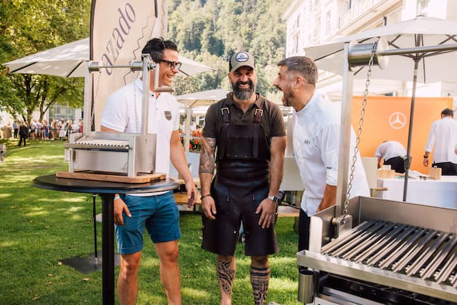 Partner - Azado Andreas Nöckl (CEO) - Michael Vogt (hinterhof-Metzger) - Sven Wassmer