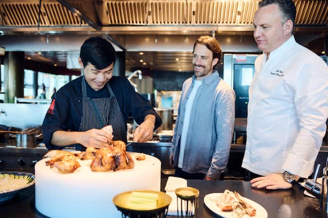 Poulet, Ente, Tomahawk: Wehrle kauft bei Luma Luma x Bürgenstock Resort