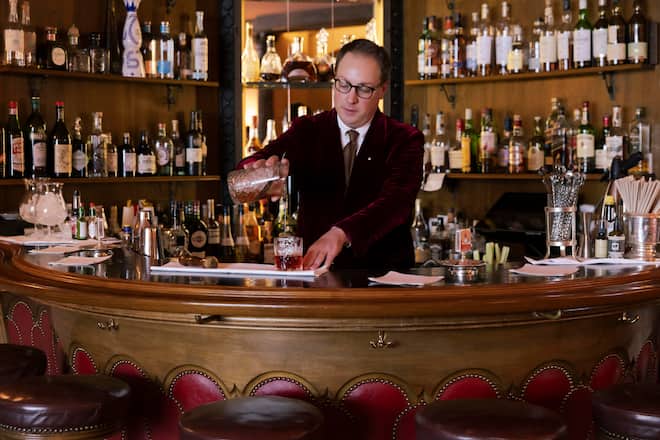 Person: Matteo Oddo, Barchef Renaissance Bar, Badrutt's Palace, St. Moritz, GR