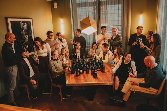 Champagner Tasting im the Counter.