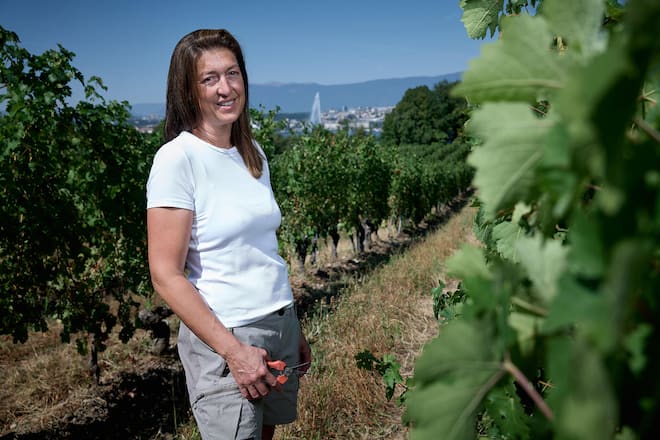 Cologny, le 24 juillet 2026, Sarah Meylan du domaine de la vigne blanche © sedrik nemeth