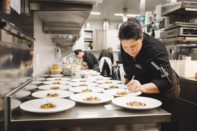 Radius by Chef de Cuisine Sarah Tombolelli Beer, Hotel Victoria-Jungfrau.