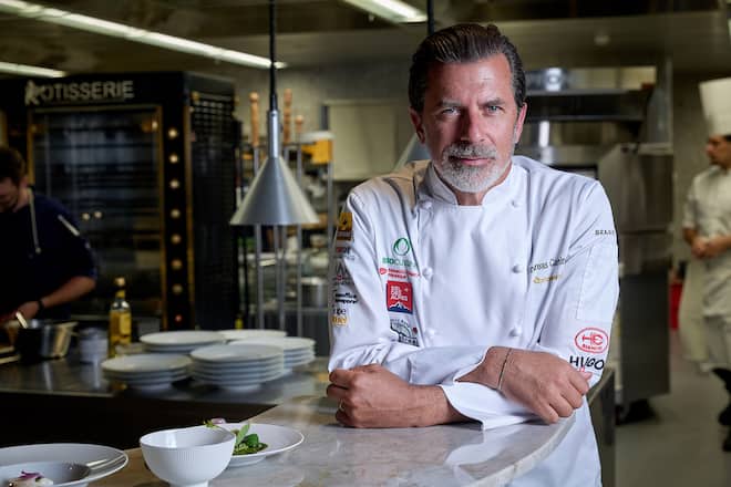 ESPACE WEISSHORN, le 9 octobre 2026, soirée des chefs avec Andreas Caminada en cuisine qui nous a régalé avec son menu © sedrik nemeth